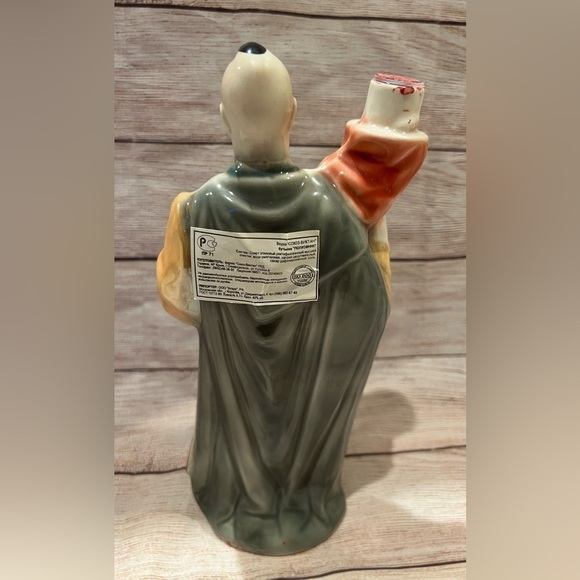 Huge Vintage Soviet Porcelain Figure Statue Decanter  Vintage Soviet Porcelain Figure Statue Decanter Ukrainian Man Cossack With Lid